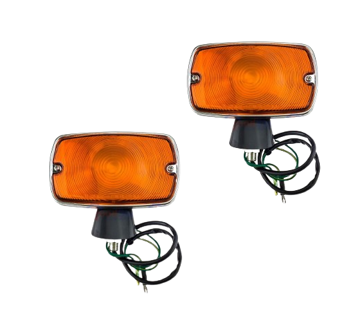 8151060140 Toyota LandCruiser FJ43 FJ42 FJ40 Front Indicator Turn Signal Light x2 Genuine