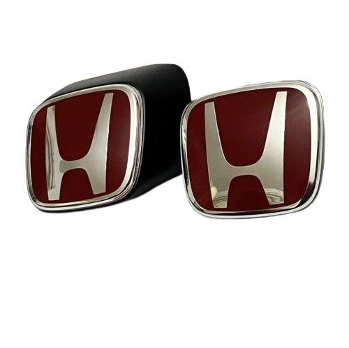 HONDA INTEGRA DC5 Type-R ACURA RSX Genuine Front Rear Red "H" Emblem Badge OEM - Cerol Auto