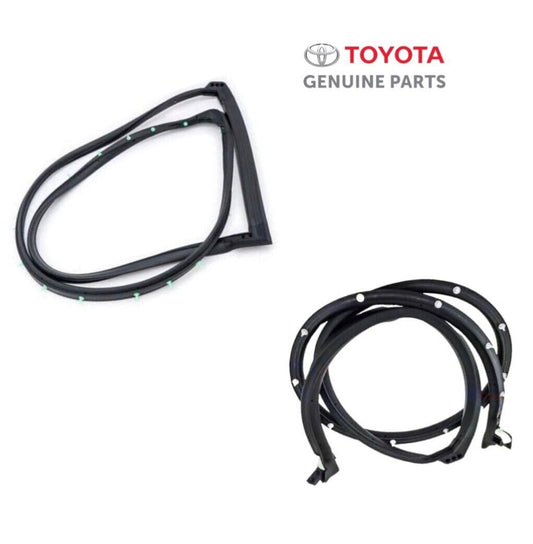 6788260041 Toyota LandCruiser HZJ 75 78 Barn Doors Weatherstrip Seal Rubber Set Genuine