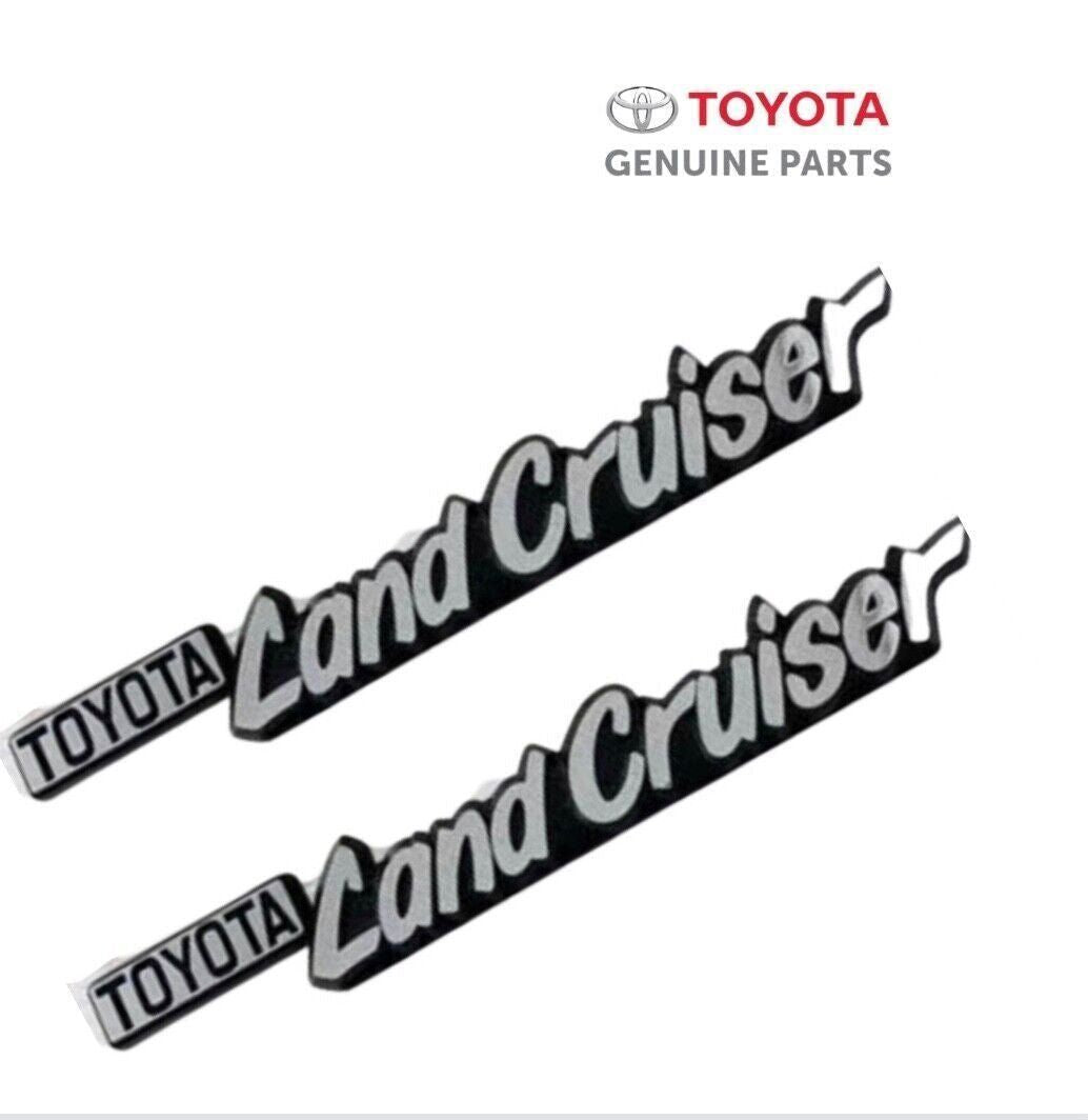 7534390351 GENUINE LandCruiser HJ45 HJ47 FJ45 BJ40 Badge Guard Fender Set of 2