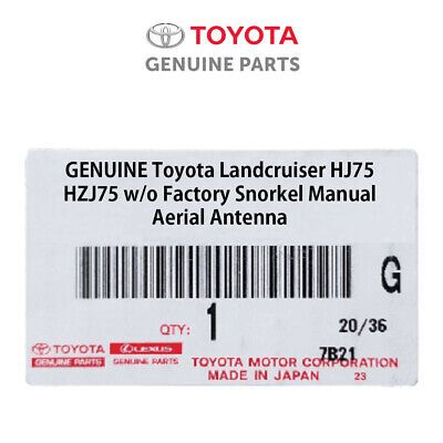 8630090K00 OEM Toyota Landcruiser HJ75 HZJ75 w/o Factory Snorkel Manual Aerial Antenna