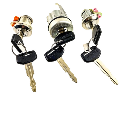 Toyota LandCruiser 75 Series FZJ75 Door Ignition Lock Barrel Key Set Genuine